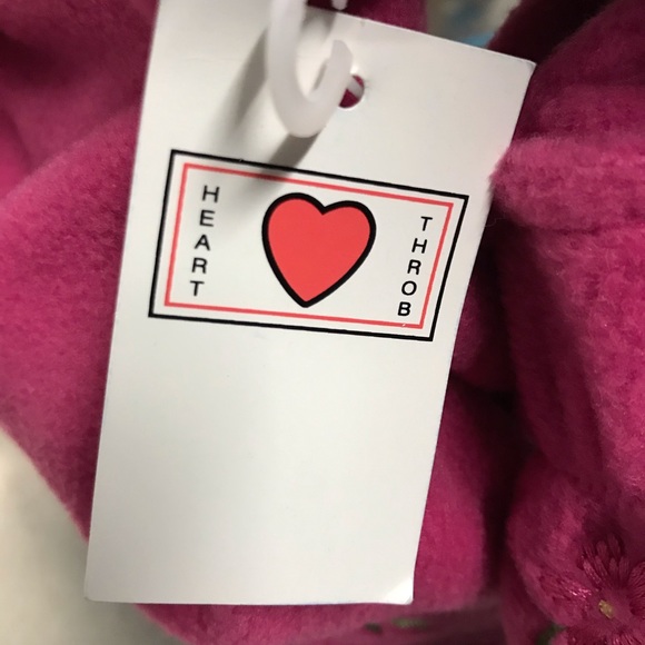 Girls Heart Throb Pink Floral Hat and Mittens NWT - Picture 5 of 5